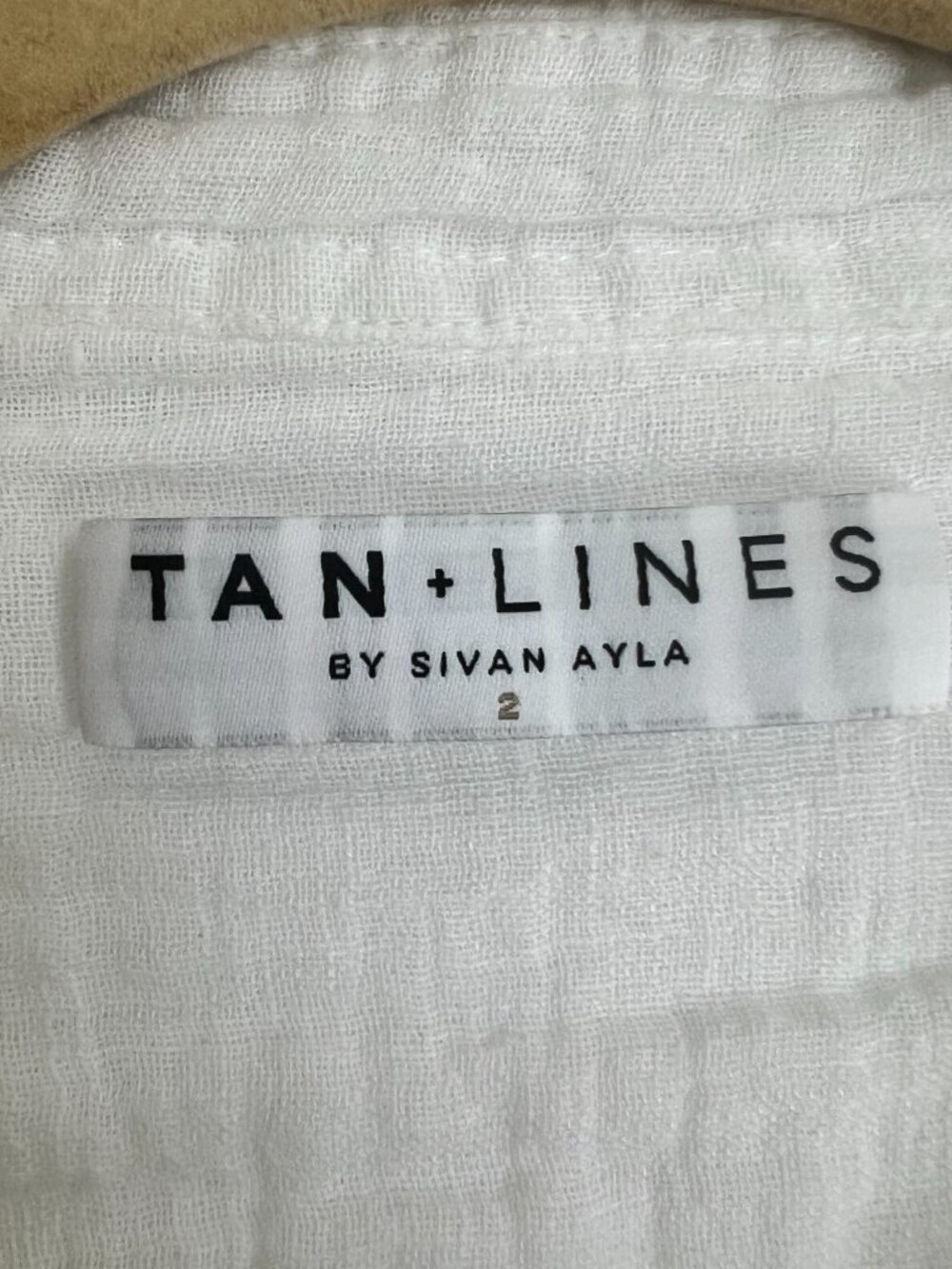 Tan + Lines Tulum Cover Up | Sivan Ayla Button Down - Picture 8 of 11